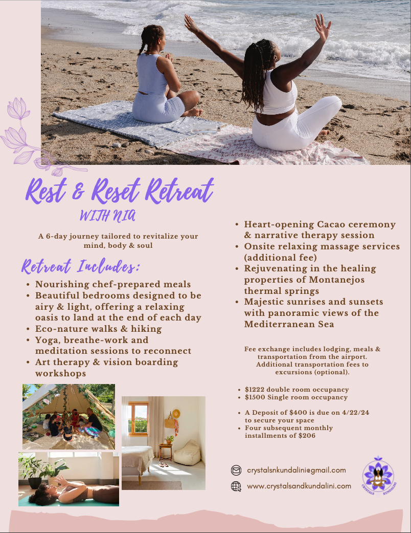 Rest and Reset Retreat with Nia